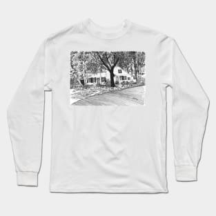 White House with Trees Long Sleeve T-Shirt